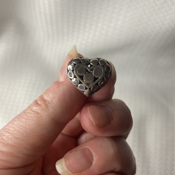 Vintage John Hardy Sterling Silver Heart Pin - Picture 4 of 4